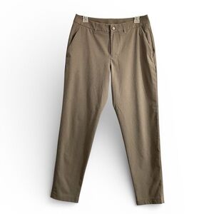 Lululemon ABC Slim Trouser WovenAir LM5AXZS Grey Chino Men's Size 30x 28 golf